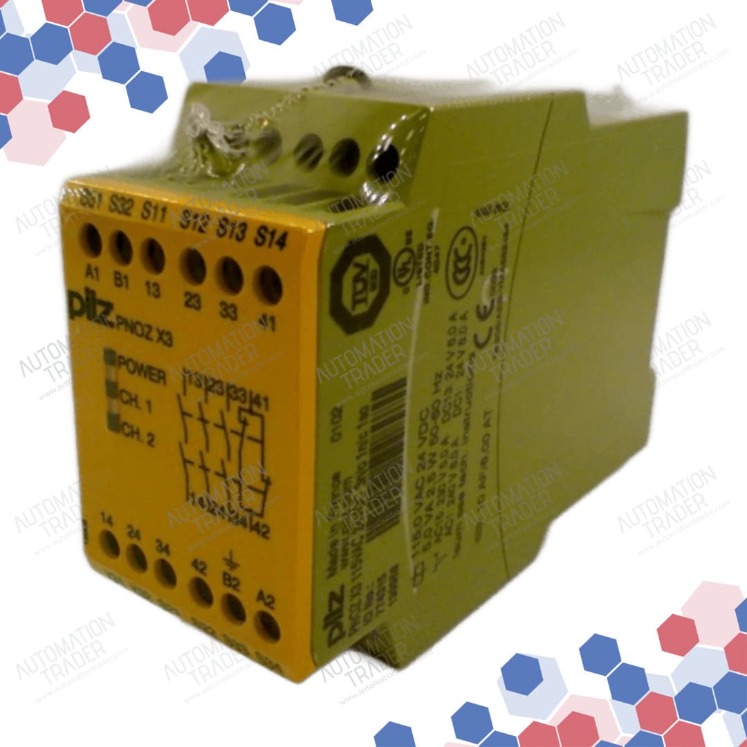 PNOZ X3 115VAC 24VDC 3N/O 1N/C 1SO - image 1